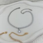 پابند زنانه وای اس ایکس مدل تک نگین کد A4535