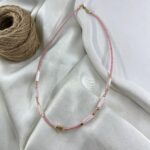 گردنبند زنانه مهره ای تابستانی مدل قلب کد N5255