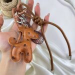 آویز کیف چارم بگ زرافه چرمی کد J4144