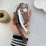 آویز کیف چارم بگ بیسبال چرمی کد J4117