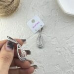 گوشواره زنانه ژوپینگ مدل جواهری کد E6277