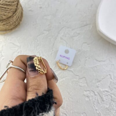 گوشواره زنانه ژوپینگ مدل کارتیه کد E6256