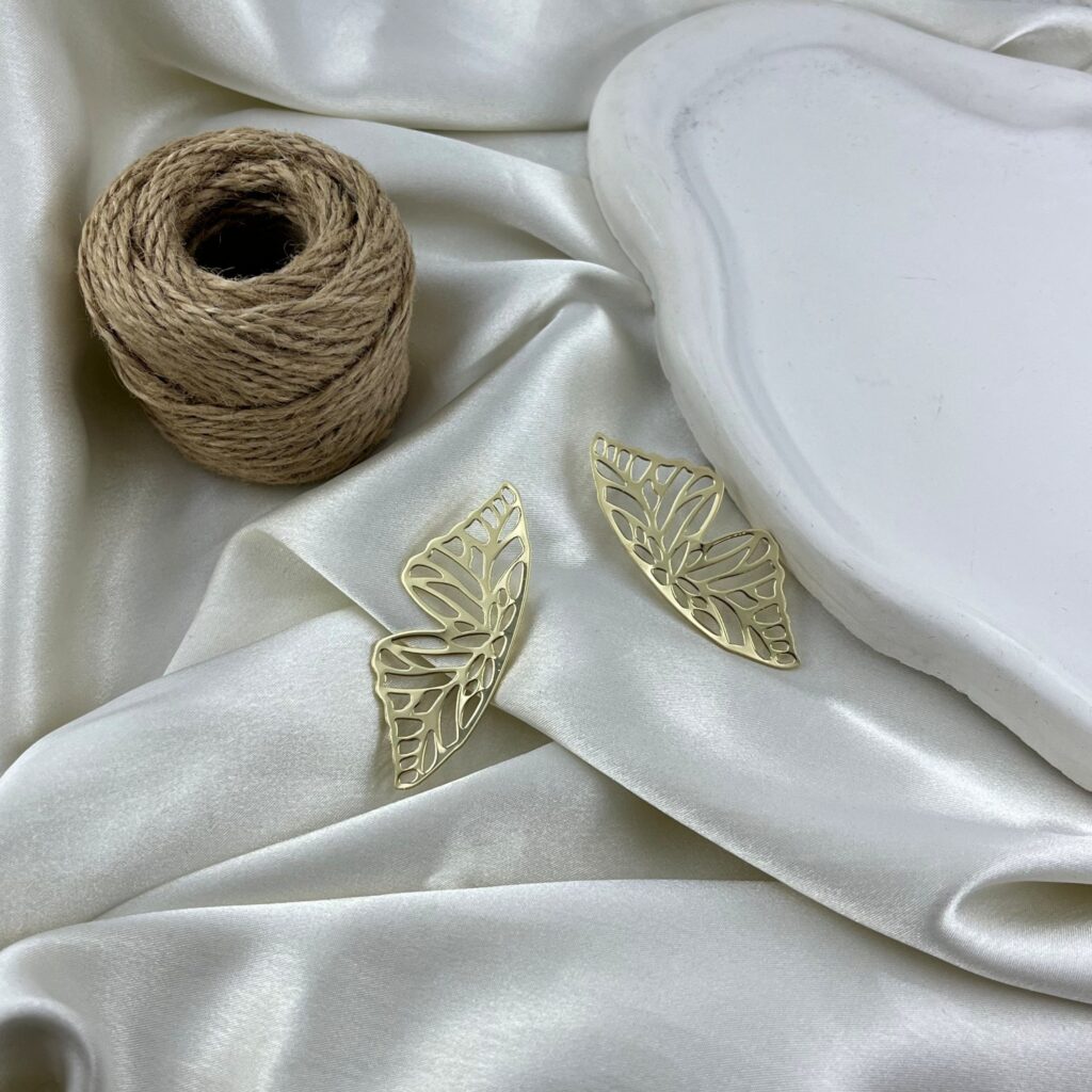 گوشواره زنانه مدل پروانه کد E6487