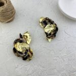 گوشواره زنانه مدل پلنگی کد E6230