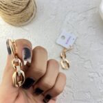 گوشواره زنانه ژوپینگ طرح طلا کد E6288