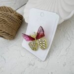 گل سینه زنانه مدل پروانه کد G4105