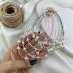 گردنبند زنانه مهره ای تابستانی مدل صدف کد N5258