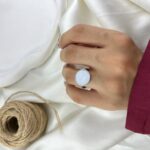 انگشتر زنانه مدل سنگی رزین دایره کد R51788