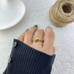 انگشتر زنانه ژوپینگ مدل طرح طلا کد R51726