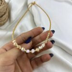 گردنبند زنانه مهره ای تابستانی مدل سنگ کد N5276