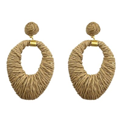 گوشواره زنانه مدل حصیری کد E5676