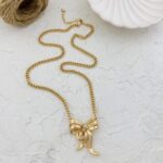 گردنبند زنانه مدل پاپیون کد N4982