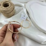 گوشواره زنانه ژوپینگ مدل حلقه ای کد E6499