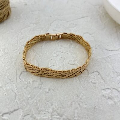 دستبند زنانه ژوپینگ طرح طلا کد B5426