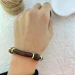 دستبند زنانه بنگل مدل رزین کد B5387