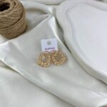 گوشواره زنانه ژوپینگ مدل پیچی کد E6498