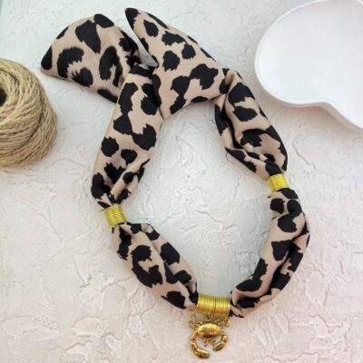 گردنبند زنانه پارچه ای مدل عنکبوت کد N5153