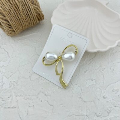 گل سینه زنانه مدل پاپیون کد G4094