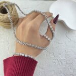 نیم ست زنانه مدل جواهری کد M4351