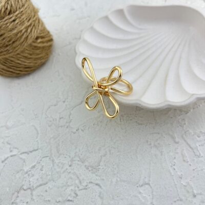 انگشتر زنانه مینیمال مدل گره کد R5029