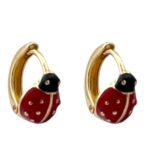 گوشواره زنانه ژوپینگ مدل کفشدوزک کد E6028
