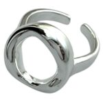 انگشتر زنانه مینیمال ابنقره مدل دایره کد R5067