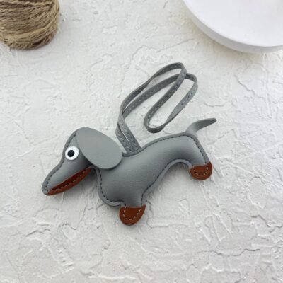 آویز کیف چارم بگ سگ چرمی کد J4092