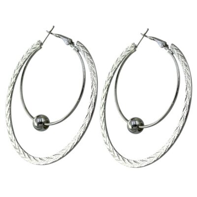 گوشواره زنانه مدل حلقه ای کد E6368
