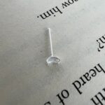 پیرسینگ بینی زنانه مدل تک نگین مستطیل کد P4713