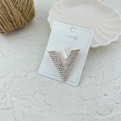 گل سینه زنانه مدل V کد G4078