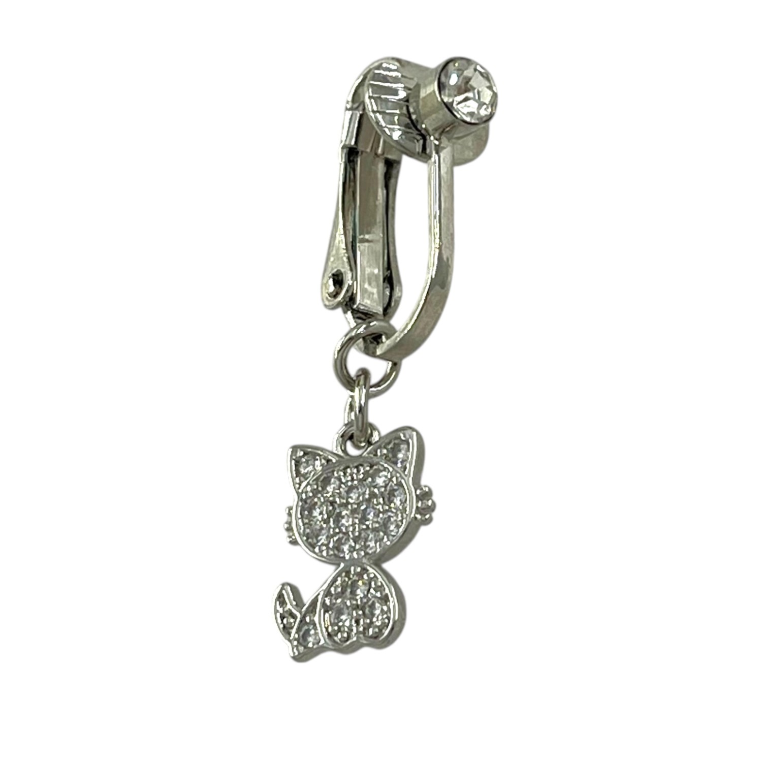 پیرسینگ-ناف-فیک-زنانه-مدل-گربه-کد-P4902-1 پیرسینگ ناف فیک زنانه مدل گربه کد P4902
