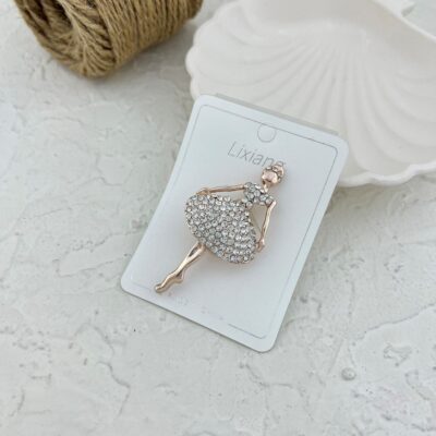 گل سینه زنانه مدل دختر بالرین کد G4115