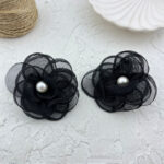 گوشواره زنانه مدل گل پارچه ای کد E5904