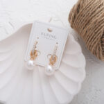 گوشواره زنانه ژوپینگ مدل مروارید کد E5481