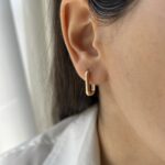 گوشواره ژوپینگ مدل مستطیل کد E1008
