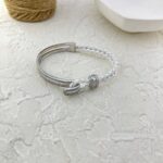 دستبند زنانه چرمی مدل قایق بادبانی کد B5325
