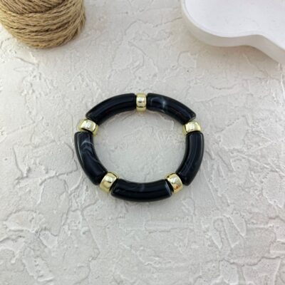 دستبند زنانه بنگل مدل رزین کد B5381