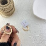 گوشواره زنانه ژوپینگ مدل برگ کد E6270