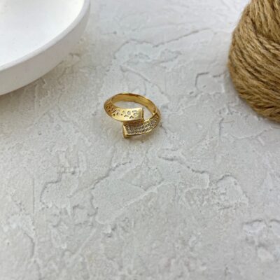 انگشتر زنانه ژوپینگ مدل طرح طلا کد R51726