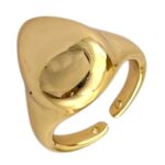 انگشتر زنانه مینیمال مدل قطره کد R5032