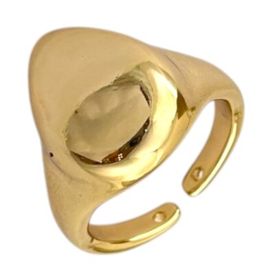 انگشتر زنانه مینیمال مدل قطره کد R5032