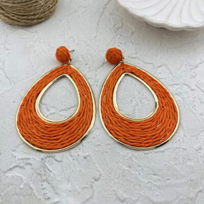گوشواره زنانه مدل حصیری کد E5907