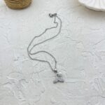 گردنبند زنانه مدل وال و مروارید کد N5022