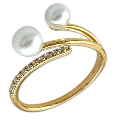 انگشتر زنانه ژوپینگ مدل مروارید کد R5117