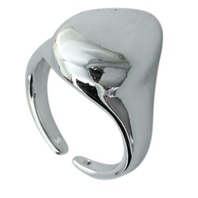 انگشتر زنانه مینیمال ابنقره مدل قطره کد R5087