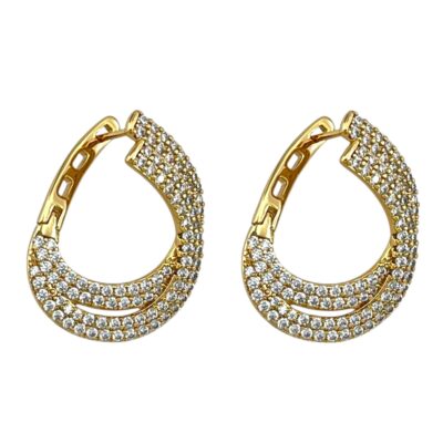 گوشواره زنانه ژوپینگ مدل جواهری کد E6283