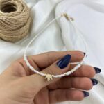 گردنبند زنانه مهره ای تابستانی مدل تاج کد N5266