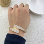 دستبند زنانه ژوپینگ بنگل مدل جواهری کد B5408