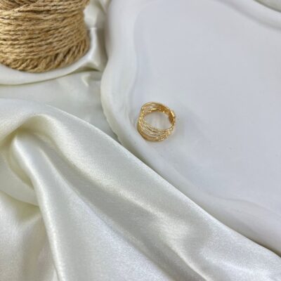 انگشتر زنانه ژوپینگ مدل تراش دار کد R51775