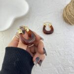 گوشواره زنانه مدل میناکاری کد E6319